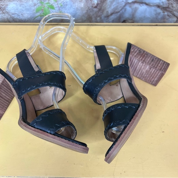 MADEWELL Black Leather The Angie Buckle Sandals, 8 - Picture 11 of 13
